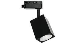 Lampa OSCAR-Track-ALU-B/B-1F czarna z czarnym przegubem 1xgu10 LUXsystem-1F (na szynę jednofazową)-61248