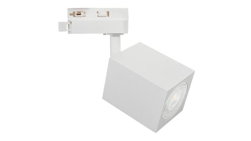 Lampa OSCAR-Track-ALU-W/W-1F biała z białym przegubem 1xgu10 LUXsystem-1F (na szynę jednofazową)-61249 Lampa OSCAR-Track-ALU-W/W-1F biała z białym przegubem 1xgu10 LUXsystem-1F (na szynę jednofazową)-61249