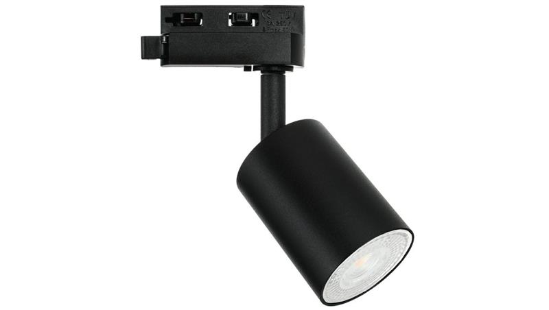 Lampa SIENA-Track-ALU-B/B-1F czarna z czarnym przegubem 1xgu10 LUXsystem-1F (na szynę jednofazową)-61250