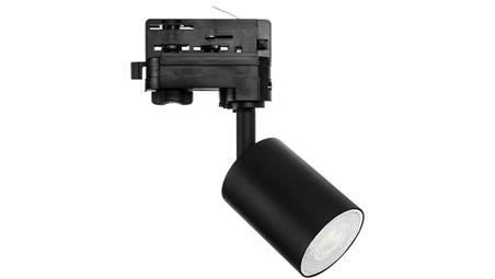 Lampa SIENA-Track-ALU-B/B-3F czarna z czarnym przegubem 1xgu10 LUXsystem-3F (na szynę trzyfazową)-61252