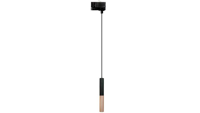 Lampa LEYA LED 3W Rose Gold / Black wisząca zwis oprawa SLIM fi25 na szynę szynoprzewod 1-fazowy luxsystem-1f-61254