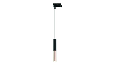 Lampa LEYA LED 3W Rose Gold / Black wisząca zwis oprawa SLIM fi25 na szynę szynoprzewod 3-fazowy luxsystem-3f-61255