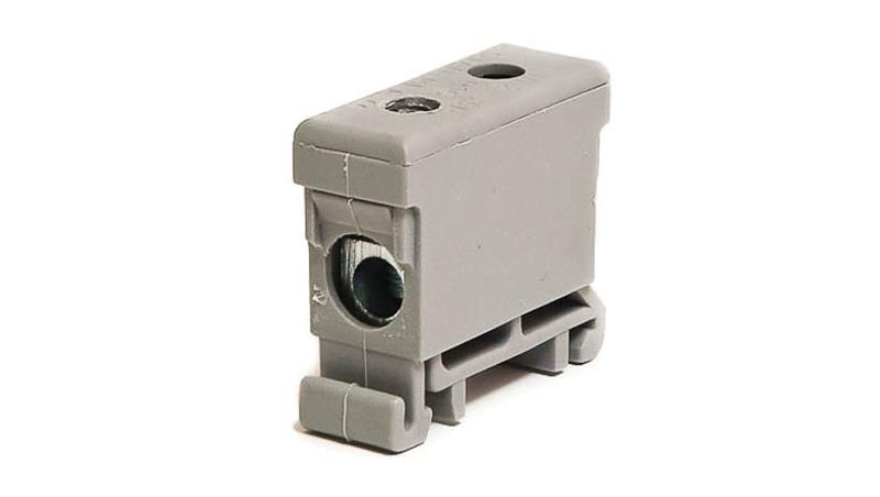 Złączka szynowa gwintowa al/cu 16mm2 szara WLZ-35P/16SZ-65004