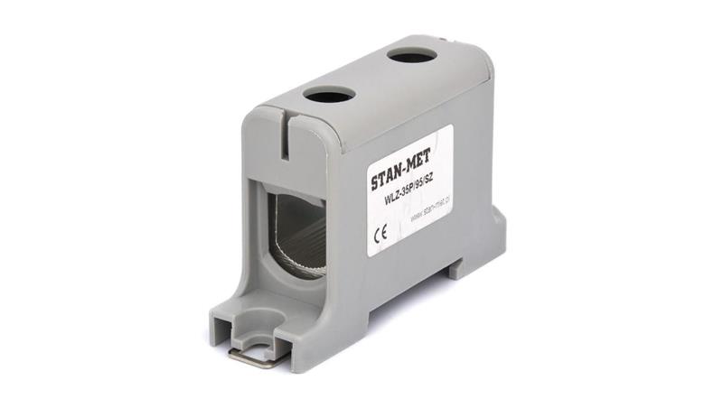 Złączka szynowa gwintowa al/cu 95mm2 szara WLZ-35P/95SZ-64837