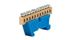 Listwa zaciskowa zerowa 11x10mm2 niebieska TH 35-11/N-67711