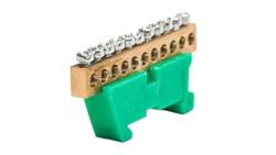 Listwa zaciskowa zerowa 11x10mm2 zielona TH 35-11/Z-67712