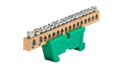 Listwa zaciskowa zerowa 14x10mm2 + 2x16mm2 zielona TH 35-16/25/Z-67837