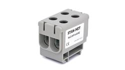 Złączka szynowa gwintowa al/cu 2x50mm2 szara WLZ-35P/2x50SZ-64813