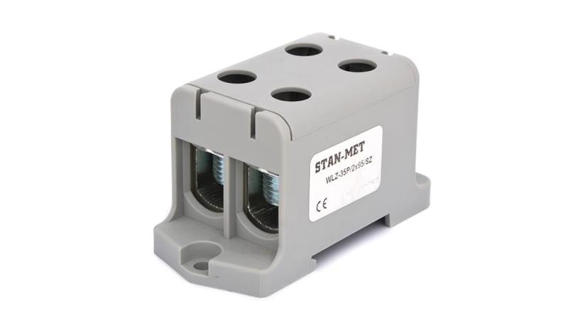 Złączka szynowa gwintowa al/cu 2x95mm2 szara WLZ-35P/2x95SZ-64948