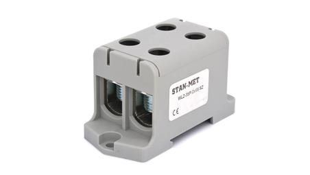 Złączka szynowa gwintowa al/cu 2x95mm2 szara WLZ-35P/2x95SZ-64948