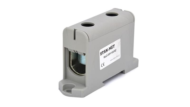 Złączka szynowa gwintowa al/cu 150mm2 szara WLZ-35P/150SZ-64951