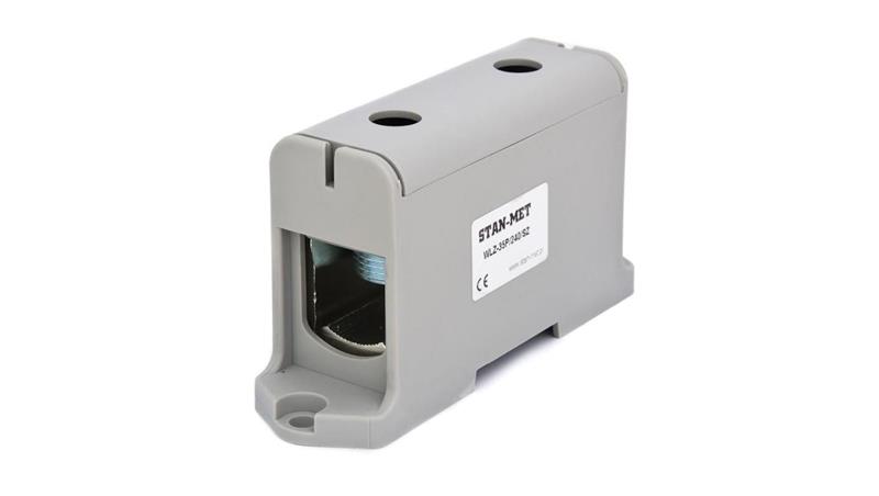 Złączka szynowa gwintowa al/cu 240mm2 szara WLZ-35P/240SZ-64914