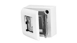 Obudowa natynkowa 2-modułowa do osprzętu w standardzie 45x45mm (zawiera SUP metalowy i RAM) OBUK-2/M-29796