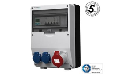 Rozdzielnica budowlana z licznikiem 3F Siemens pTD-S 32A 2x230V gniazda Mennekes Schuko Doktorvolt 4791-66278