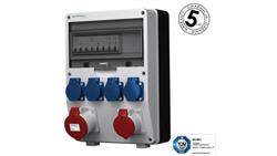 Rozdzielnica budowlana zabezpieczenia Siemens pTD-S 32A 16A 4x230V gniazda Mennekes Schuko Doktorvolt 4852-65967