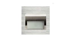Oprawa Beryl srebrna szczotkowana zimna 6500K 1,5W 12V DC 9 led smd 3014 kwadrat do puszki fi 60-62747