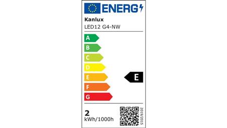 Żarówka LED G4 LED12 G4-NW 720lm 4000K barwa neutralna 18503-48680
