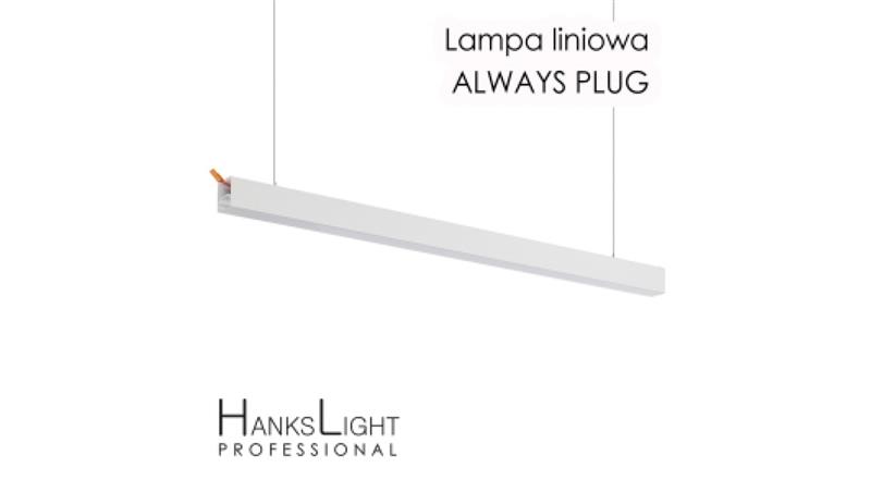 Lampa LED HanksLight,white,liniowa,alu,zwiesz,wtyczka-opcja łączenia,1200mm,down36W,4000K L4702120 (always plug)-56576