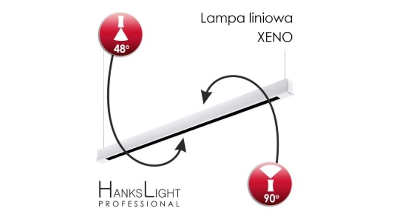 Lampa LED,HanksLight,liniowa,white, alu,zwiesz,1264mm,up21/down36W, AC230V,4000K L4702020 (xeno)-56575