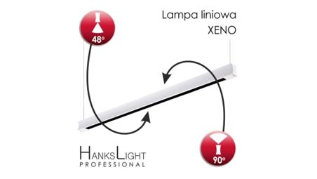 Lampa LED,HanksLight,liniowa,white, alu,zwiesz,1264mm,up21/down36W, AC230V,4000K L4702020 (xeno)-56575