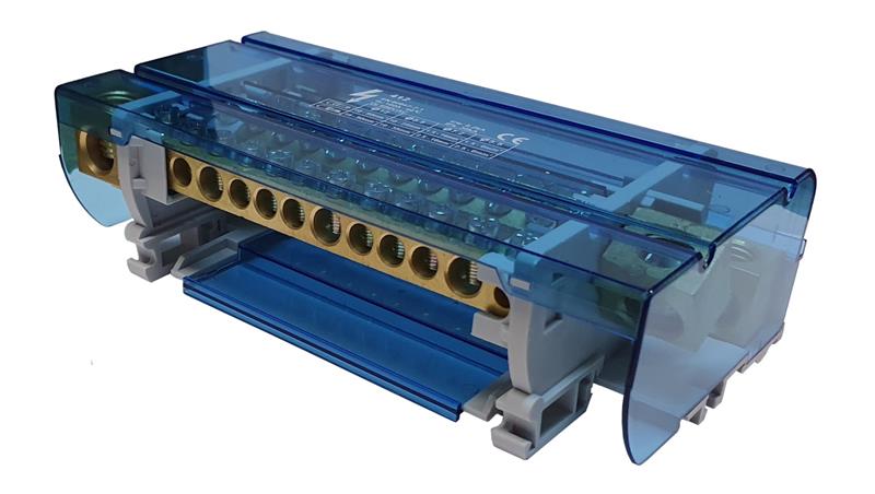 Blok rozdzielczy 160A 4x12 1x10mm2 + 7x16mm2 + 3x35mm2 + 1x50mm2 LBR-4x12-160A-64383