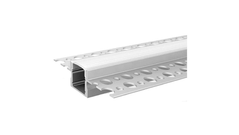 Profil MiniLUX LINE-8 2m srebrny +Klosz mleczny klik (profil wpuszczany ze skrzydełkami do zagipsowania) do taśmy led 8mm-55456 Profil MiniLUX LINE-8 2m srebrny +Klosz mleczny klik (profil wpuszczany ze skrzydełkami do zagipsowania) do taśmy led 8mm-55456