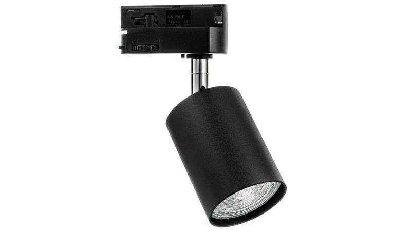 Lampa SIENA-Track-ALU-B/S-1F czarna ze srebrnym przegubem 1xgu10 LUXsystem-1F (na szynę jednofazową)-61258