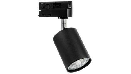 Lampa SIENA-Track-ALU-B/S-1F czarna ze srebrnym przegubem 1xgu10 LUXsystem-1F (na szynę jednofazową)-61258