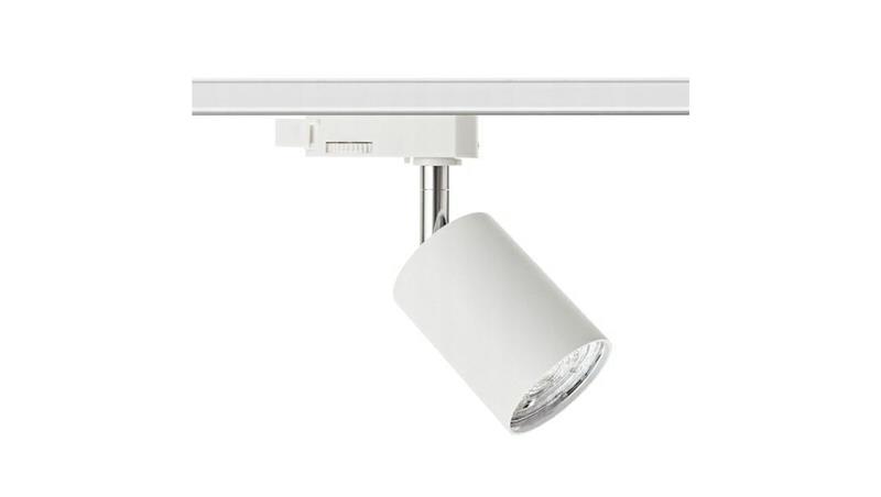Lampa SIENA-Track-ALU-W/S-1F biała ze srebrnym przegubem 1xgu10 LUXsystem-1F (na szynę jednofazową)-61259