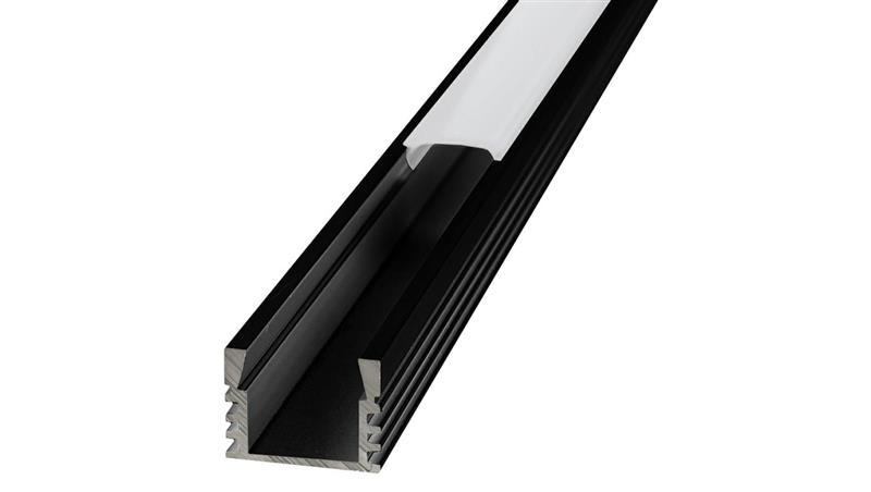Profil czarny MiniLUX MAXI 2m wysoki nawierzchniowy-55386