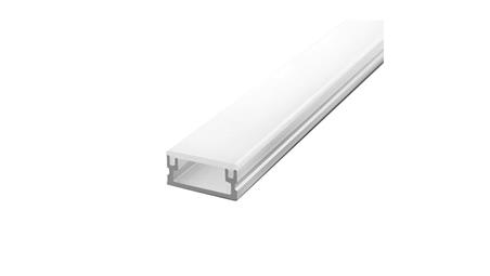 Profil STEPLUX 2m podłogowy + klosz KLIK niski (do taśmy led o szerokości max 12mm) anodowany-55385