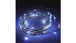 Lampki led zewnętrzne ŁEZKI 12V 5m 50LED białe zimne IP65-50210