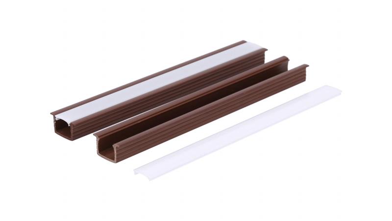 Profil led PCV Fuga 16x11 2m brązowy ML-55425