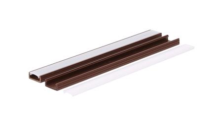 Profil led PCV Line Slim 16x7 2m brązowy ML-55435