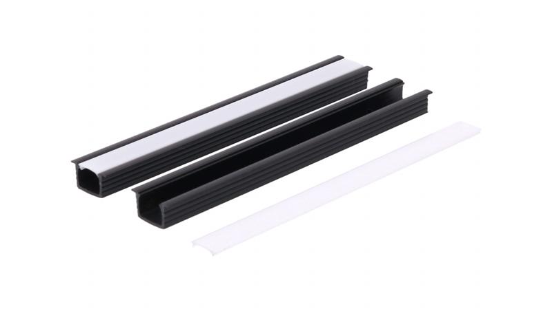 Profil led PCV Fuga 16x11 2m czarny ML ML-55427 Profil led PCV Fuga 16x11 2m czarny ML ML-55427