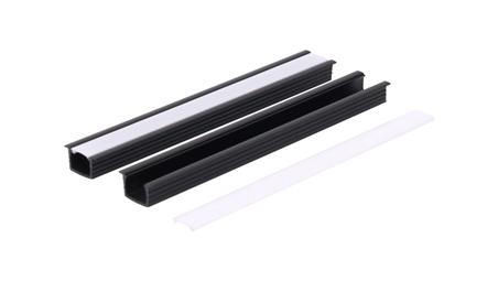 Profil led PCV Fuga 16x11 2m czarny ML ML-55427