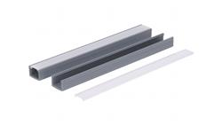 Profil led PCV Line 16x11 2m szary ML ML-55448