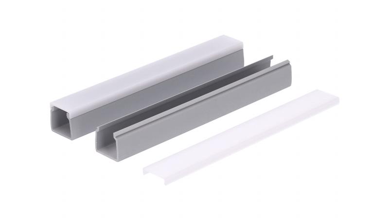 Profil led PCV Max Up 20x20 2m szary ML ML-55450