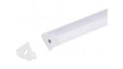 Zaślepka PCV Corner biała z otworem-55437