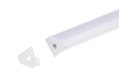 Zaślepka PCV Corner biała z otworem-55437