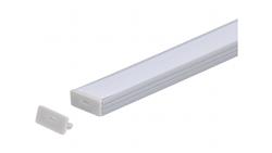 Zaślepka PCV Line Slim szara z otworem-55416