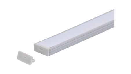 Zaślepka PCV Line Slim szara z otworem-55416