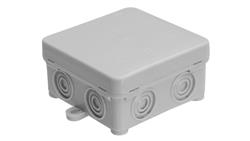Puszka natynkowa, materiał-polietylen, kolor RAL7035, IP54, 380V, 7 wyjść K76/T-75084