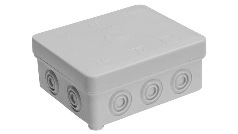 Puszka natynkowa, materiał-polietylen, kolor RAL7035, IP54, 380V, 10 wyjść, z zaciskami 4x6mm2 K78/T/K-77531 Puszka natynkowa, materiał-polietylen, kolor RAL7035, IP54, 380V, 10 wyjść, z zaciskami 4x6mm2 K78/T/K-77531