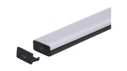 Zaślepka PCV Max czarna z otworem-55405