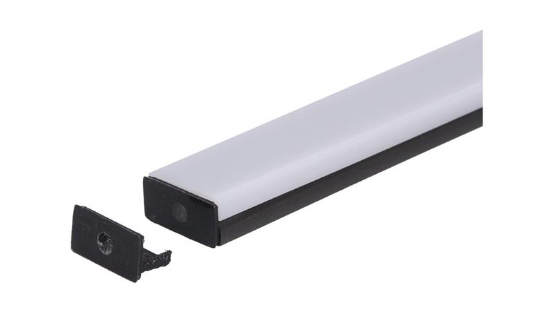 Zaślepka PCV Max czarna z otworem-55405 Zaślepka PCV Max czarna z otworem-55405