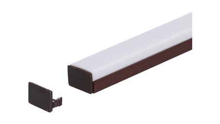 Zaślepka PCV Standard brązowa-55404