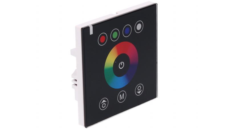 Sterownik LED panel RGB 3x4A czarny v2 12-24V Prescot-51280