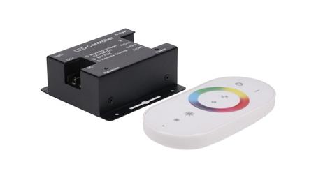 Sterownik LED RGB 3x6A touch RF biały v3 12-24V Prescot-51224