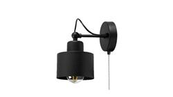 Lampa LOFT ABI K5W czarna 1xE27 kinkiet-59529